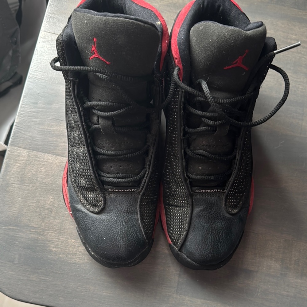 Jordan Black and Red Sneakers